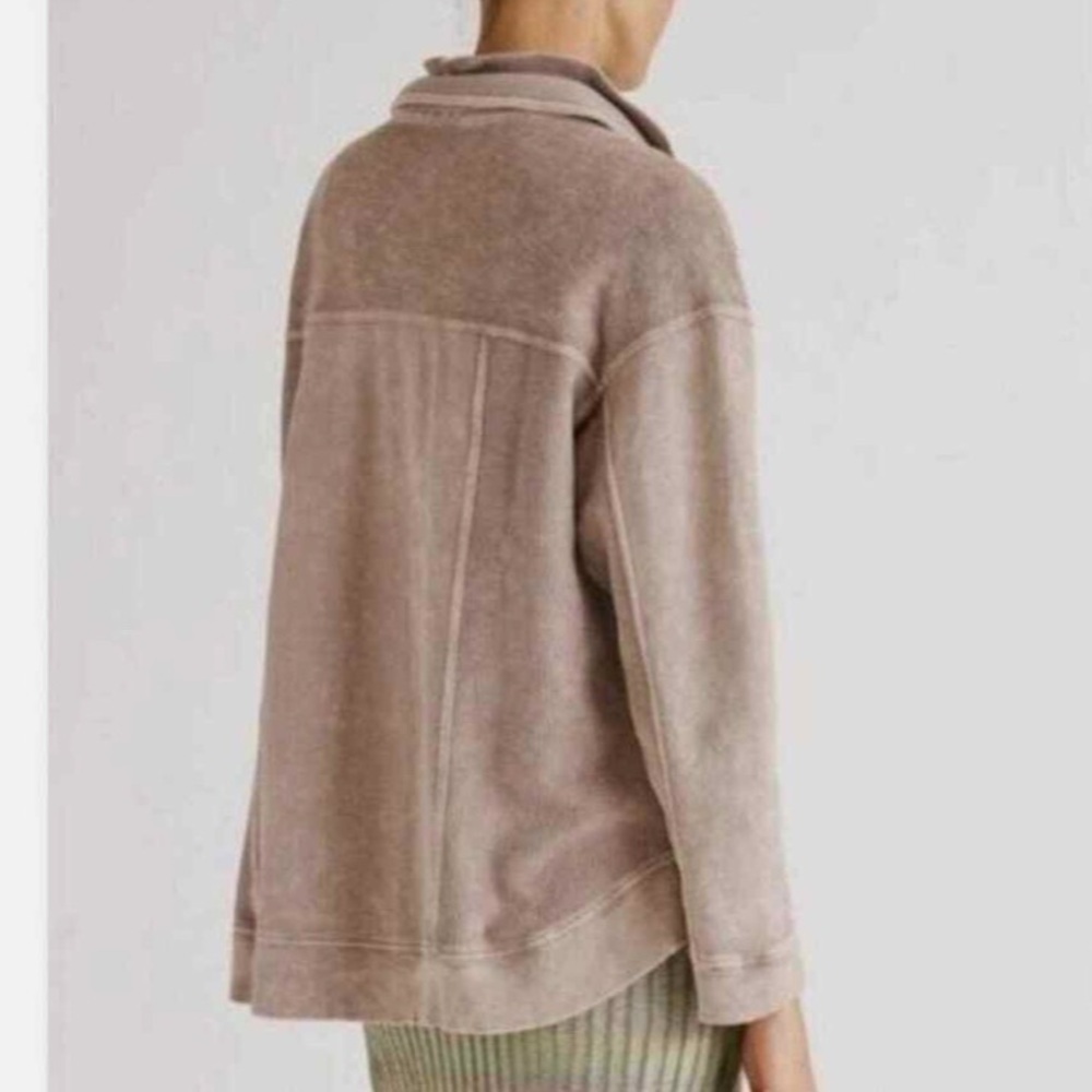 Anthropologie Pilcro Shirt Shacket Utility Jacket  Coral XS - Picture 2 of 16